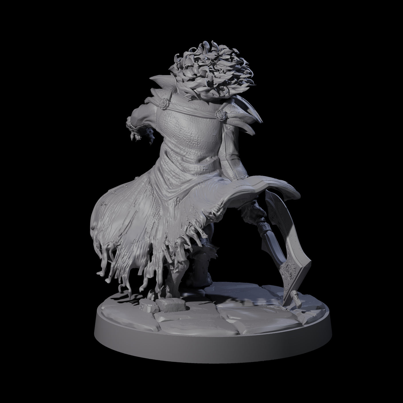 Mega Axe Swinging Beast Miniature for Dungeons and Dragons, Pathfinder or other TTRPGs