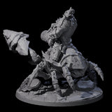 Mega Cannon Ogre riding a Giant Crab Miniature for Dungeons and Dragons, Pathfinder or other TTRPGs