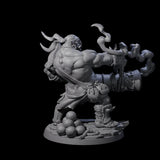 Mega Cannoneer Ogre Miniature for Dungeons and Dragons, Pathfinder or other TTRPGs