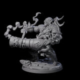 Mega Cannoneer Ogre Miniature for Dungeons and Dragons, Pathfinder or other TTRPGs