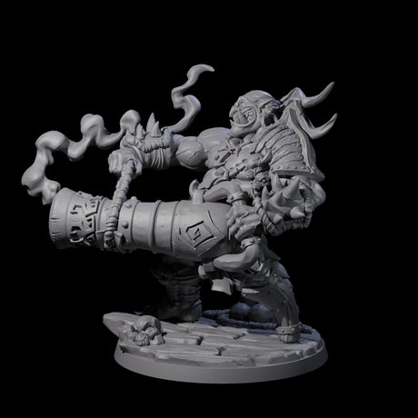 Mega Cannoneer Ogre Miniature for Dungeons and Dragons, Pathfinder or other TTRPGs