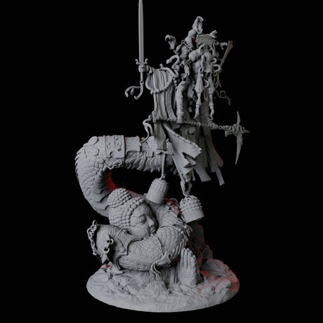 Mega Marilith Matriarch Miniature for Dungeons and Dragons, Pathfinder or other TTRPGs