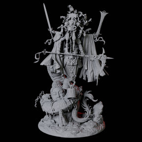Mega Marilith Matriarch Miniature for Dungeons and Dragons, Pathfinder or other TTRPGs