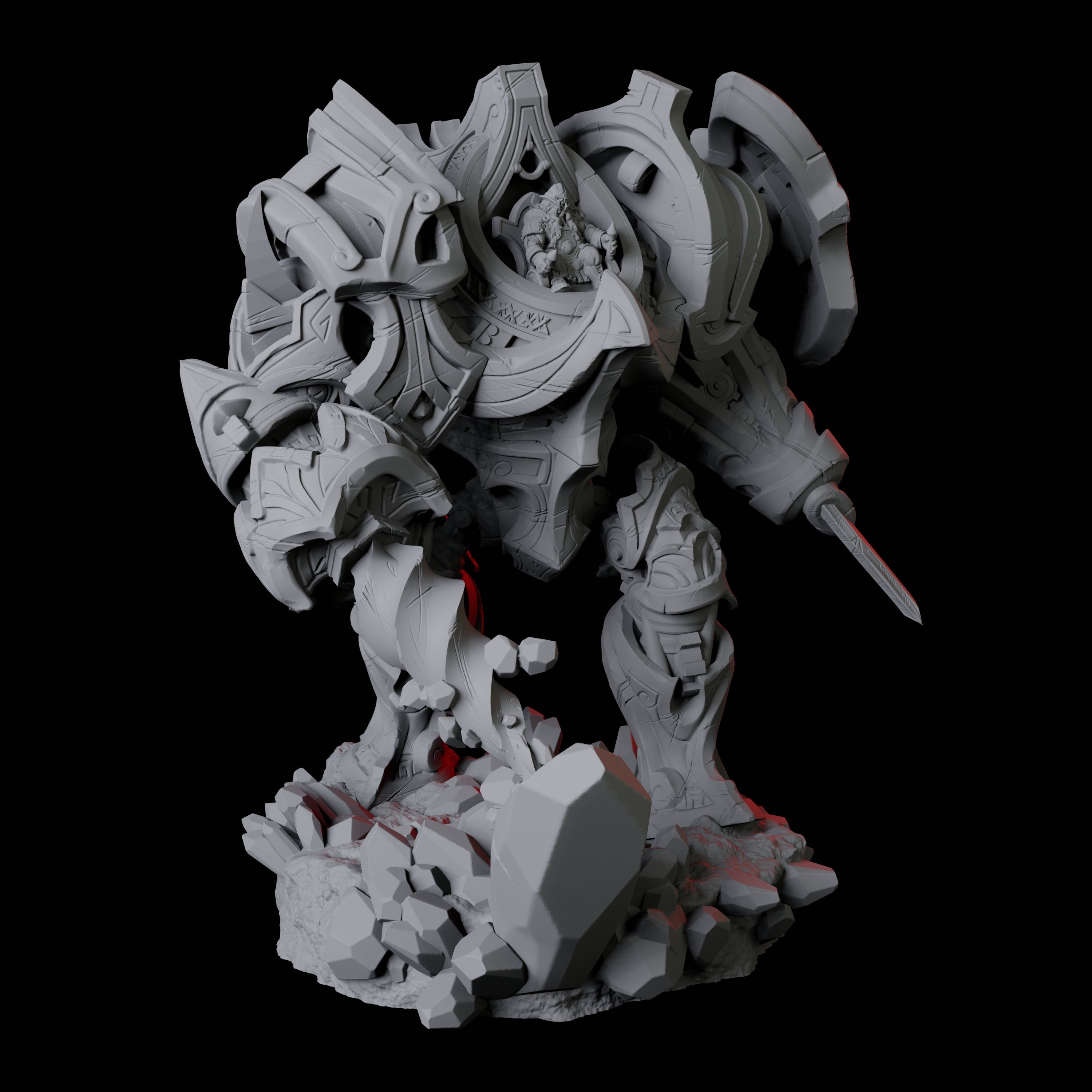 Mega Mecha Miniature for Dungeons and Dragons, Pathfinder or other TTRPGs