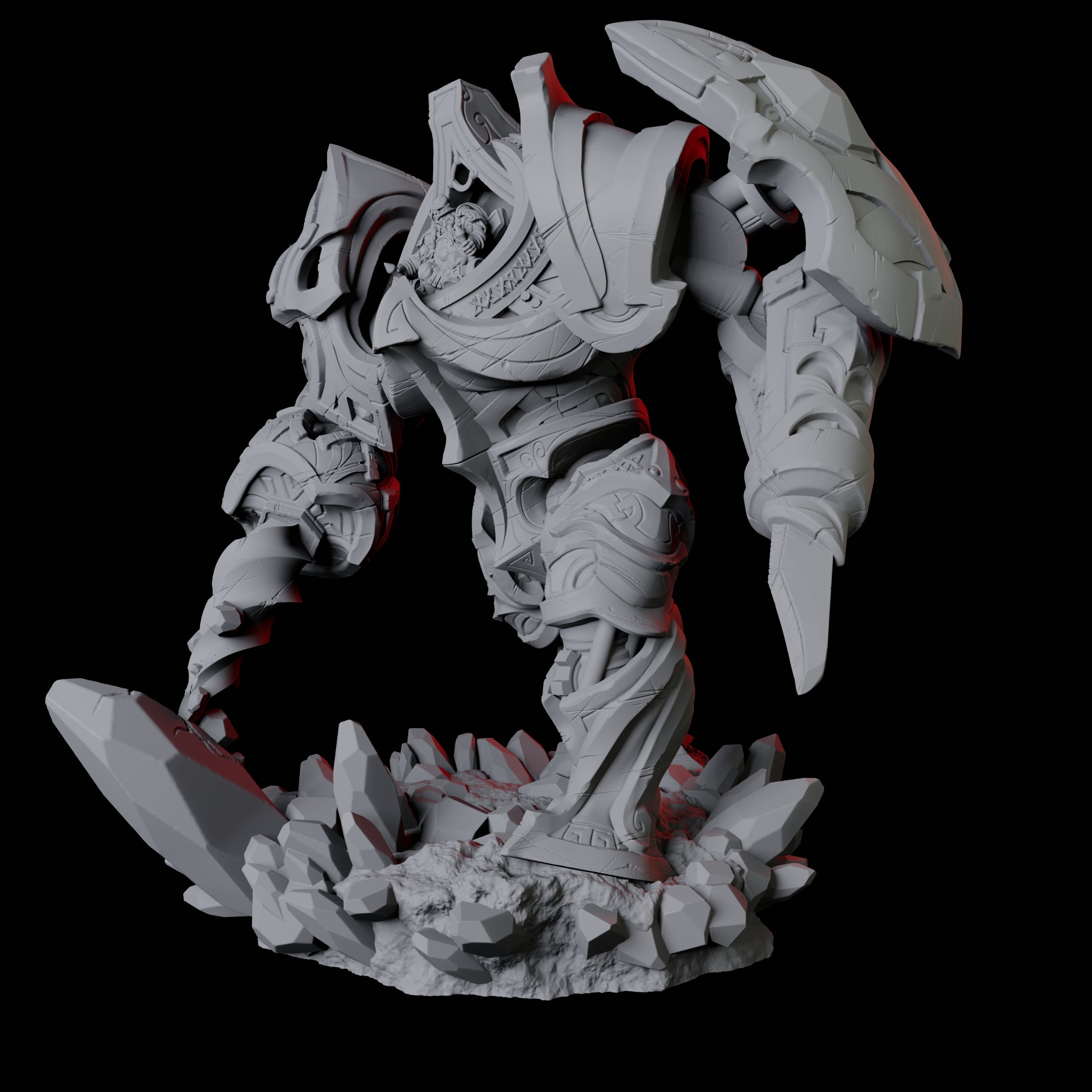 Mega Mecha Miniature for Dungeons and Dragons, Pathfinder or other TTRPGs