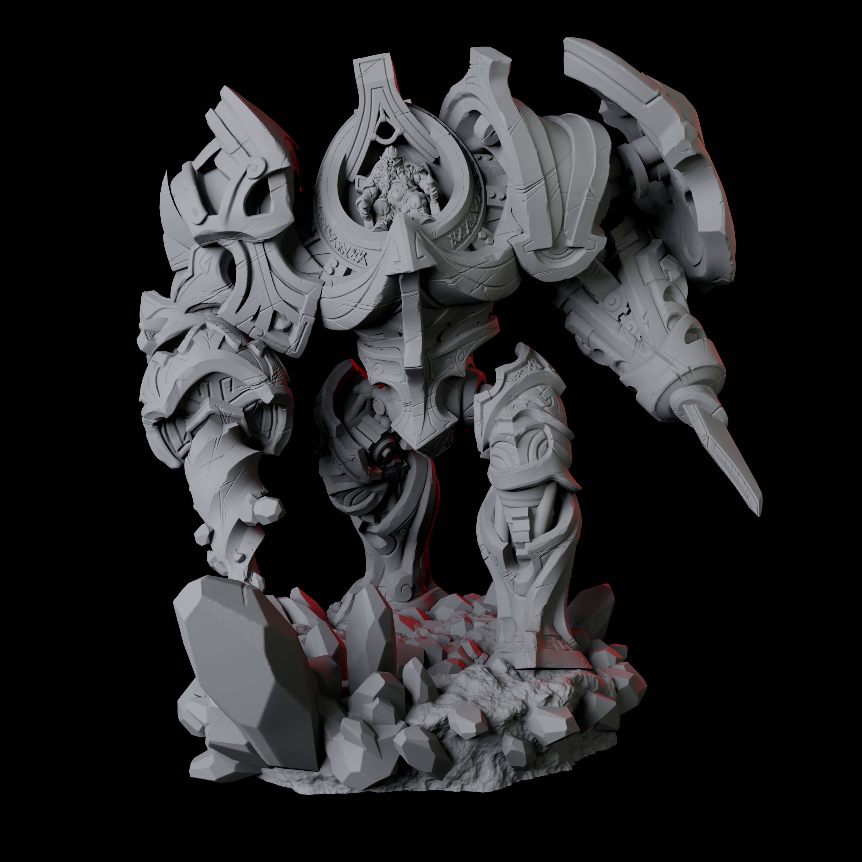 Mega Mecha Miniature for Dungeons and Dragons, Pathfinder or other TTRPGs