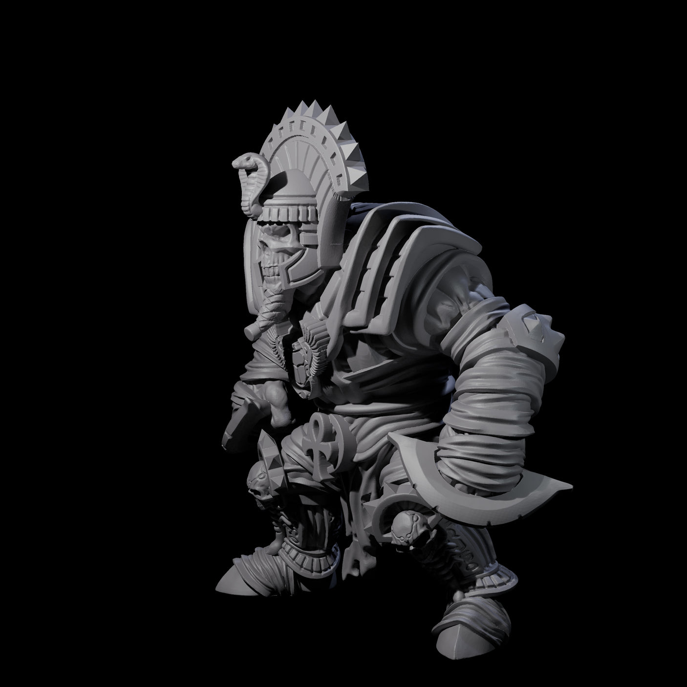 Mega Mummy A Miniature for Dungeons and Dragons, Pathfinder or other TTRPGs