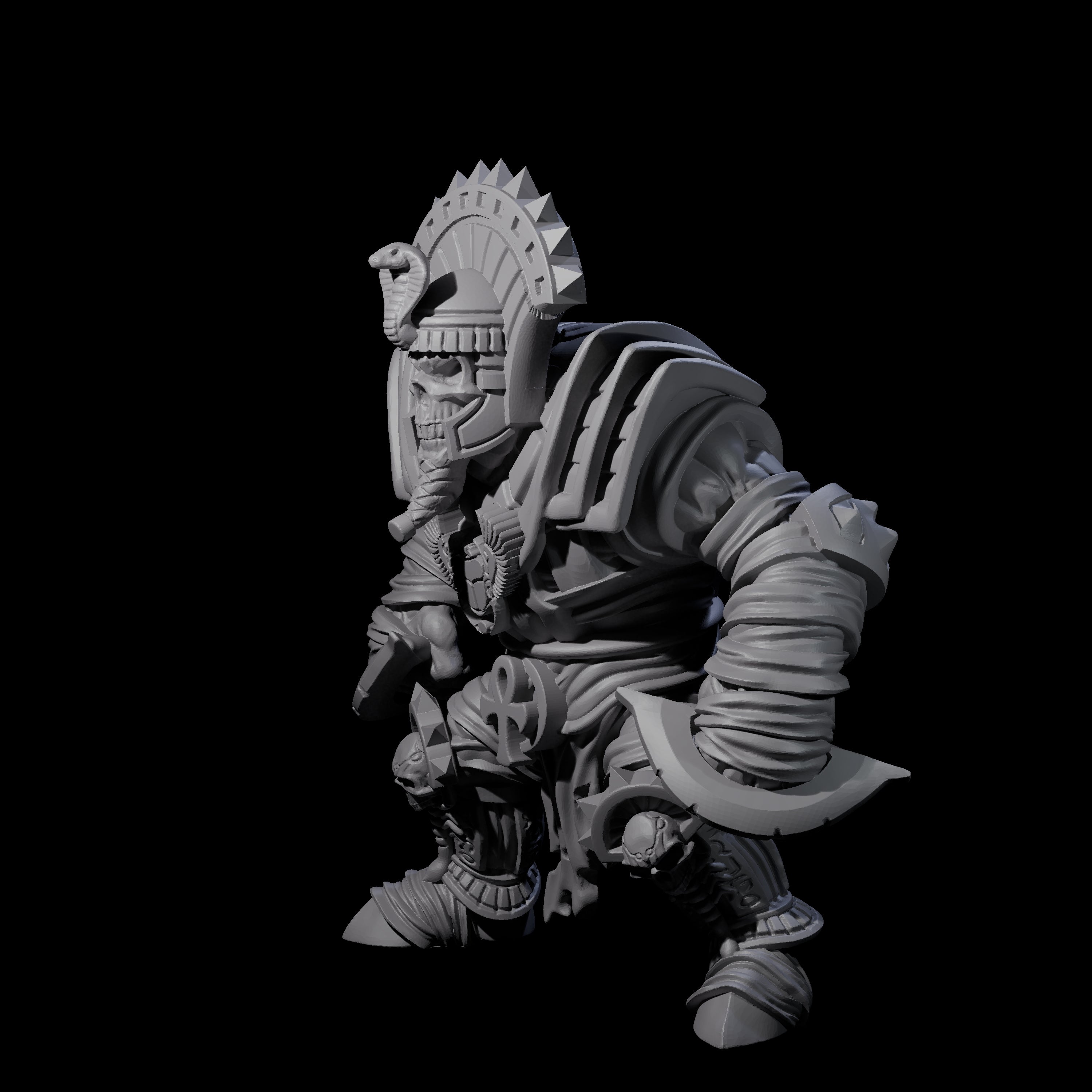 Mega Mummy A Miniature for Dungeons and Dragons, Pathfinder or other TTRPGs