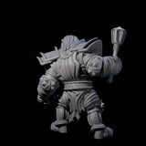 Mega Mummy B Miniature for Dungeons and Dragons, Pathfinder or other TTRPGs