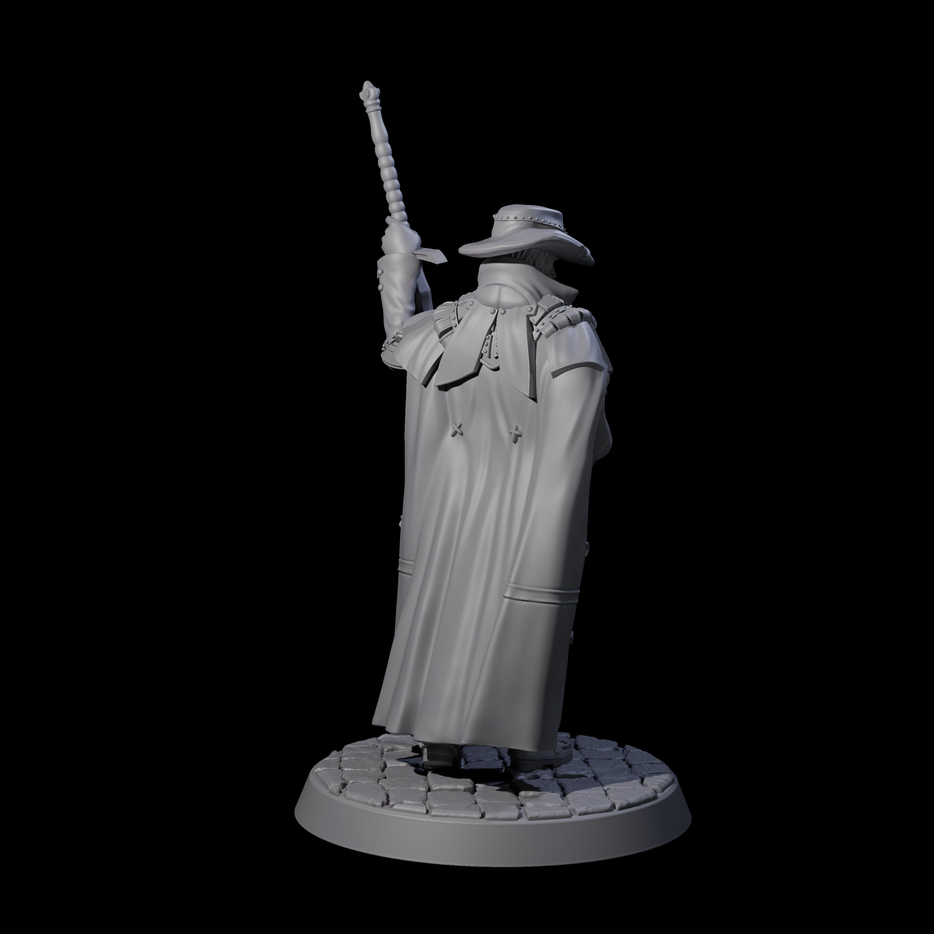 Mega Sword Gentleman Miniature for Dungeons and Dragons, Pathfinder or other TTRPGs