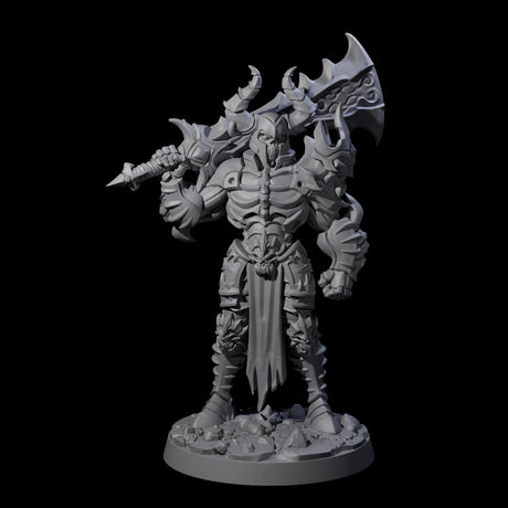 Mega Undead Death Knight Miniature for Dungeons and Dragons, Pathfinder or other TTRPGs