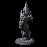 Mega Undead Death Knight Miniature for Dungeons and Dragons, Pathfinder or other TTRPGs