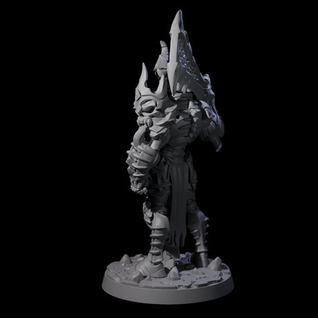 Mega Undead Death Knight Miniature for Dungeons and Dragons, Pathfinder or other TTRPGs