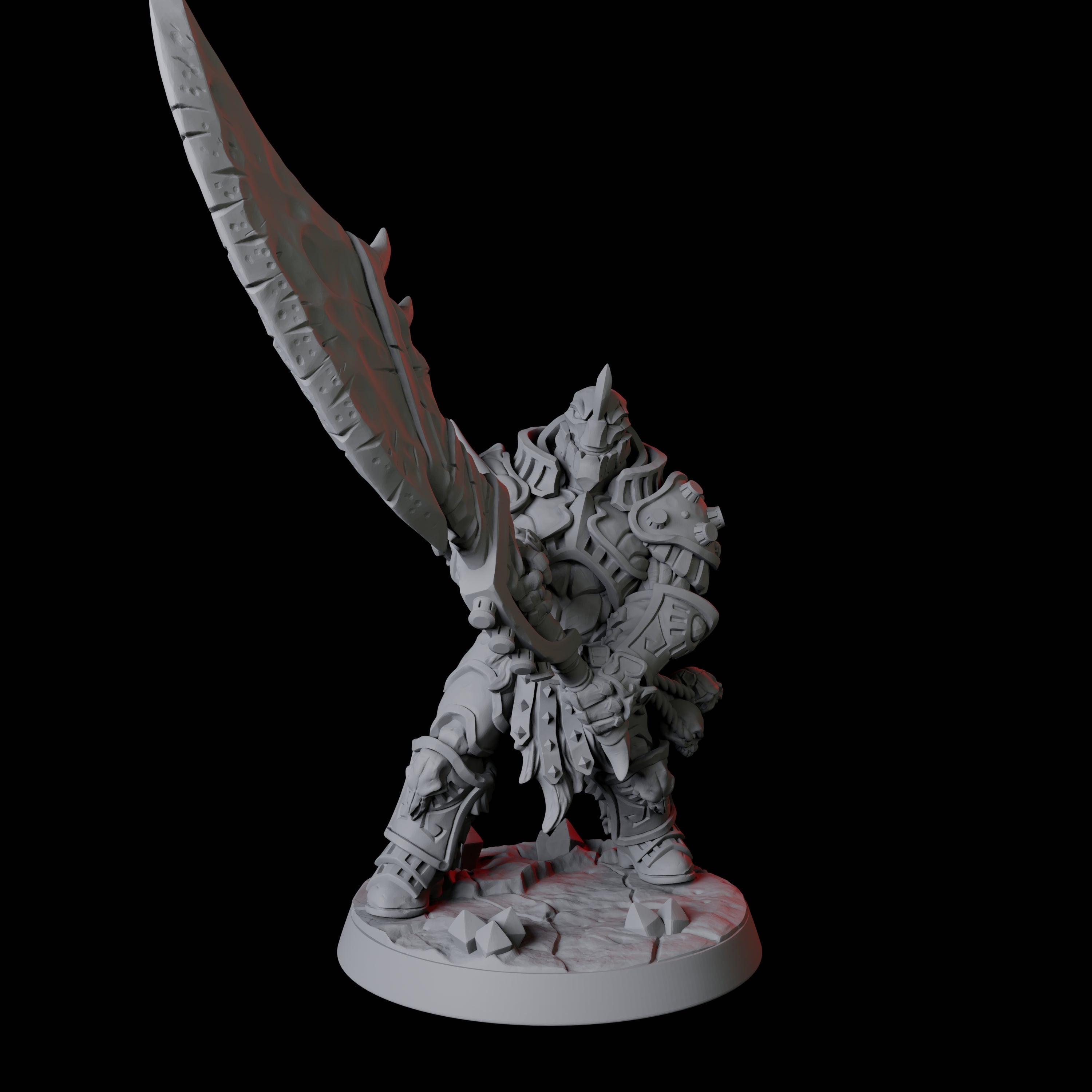 Mega Wielding Warforged Barbarian Miniature for Dungeons and Dragons, Pathfinder or other TTRPGs