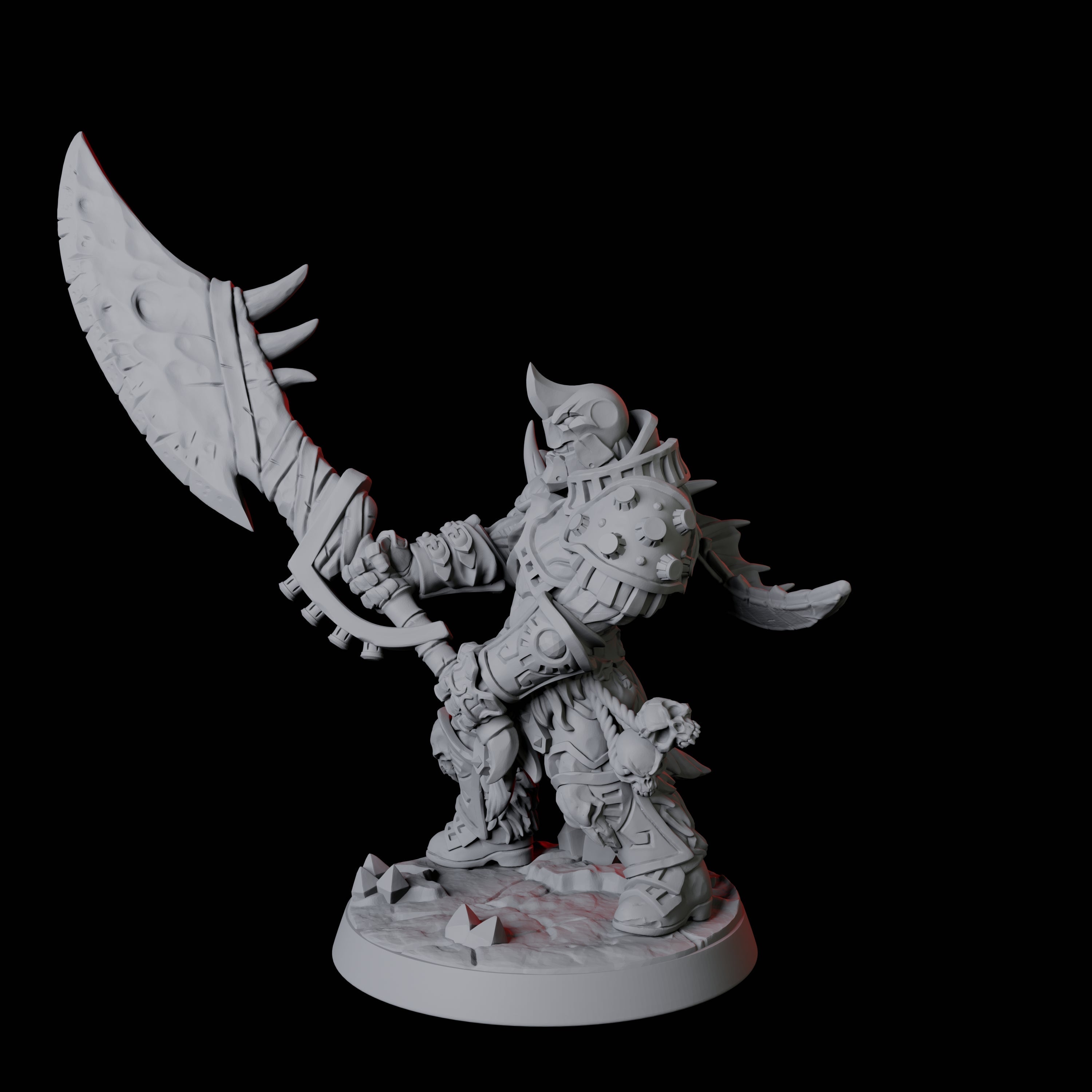 Mega Wielding Warforged Barbarian Miniature for Dungeons and Dragons, Pathfinder or other TTRPGs