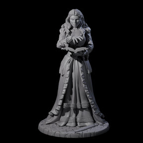 Megrid - Casting Wizard Miniature for Dungeons and Dragons, Pathfinder or other TTRPGs