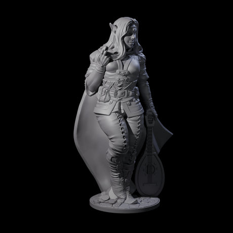 Melodic Elf Bard Miniature for Dungeons and Dragons, Pathfinder or other TTRPGs