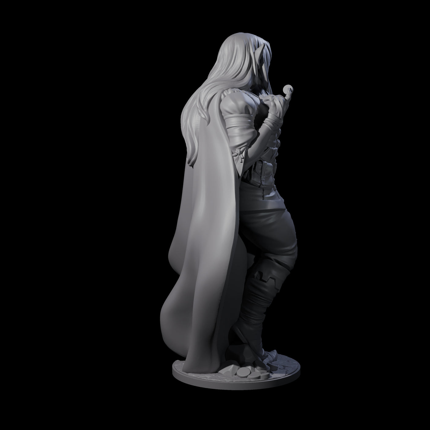 Melodic Elf Bard Miniature for Dungeons and Dragons, Pathfinder or other TTRPGs
