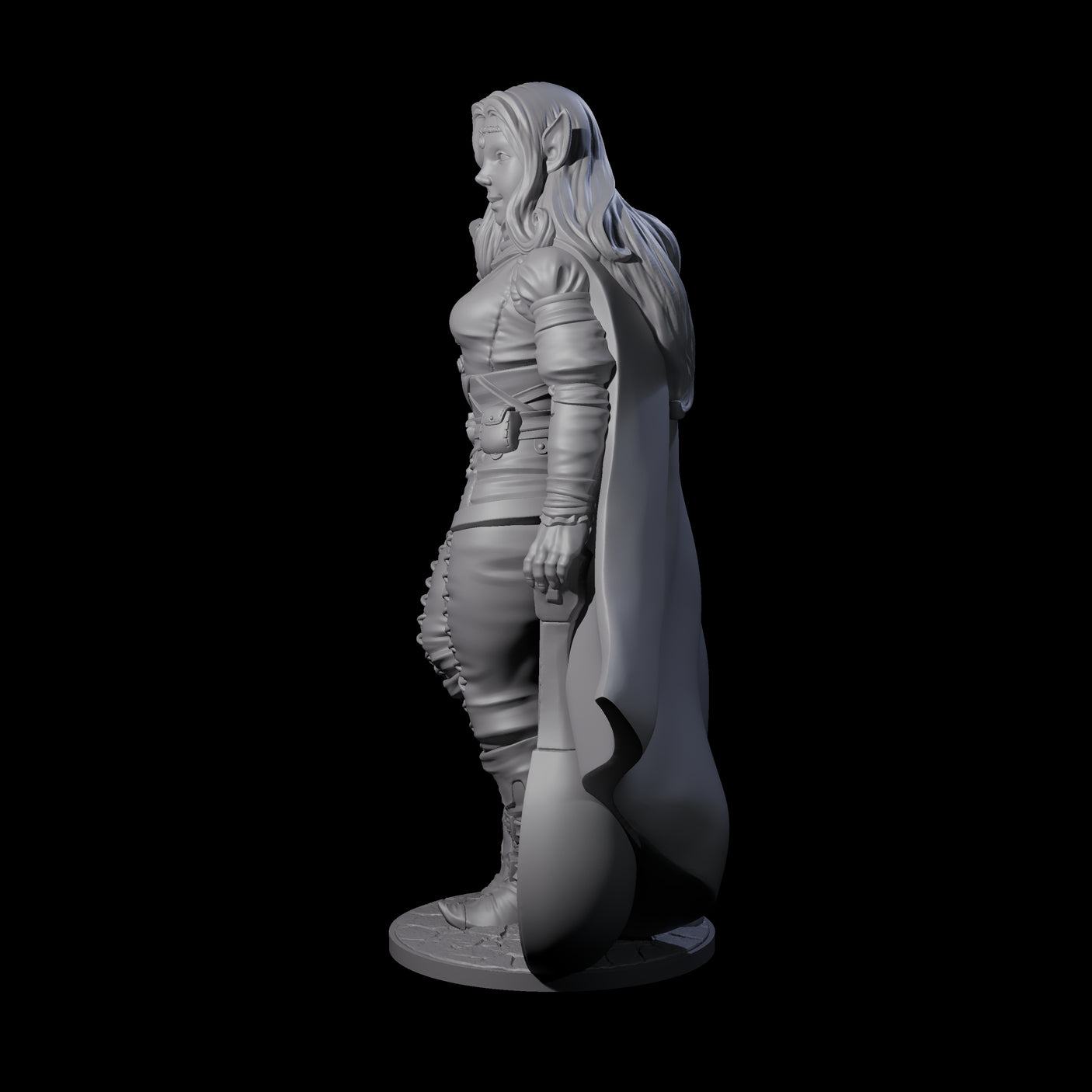 Melodic Elf Bard Miniature for Dungeons and Dragons, Pathfinder or other TTRPGs