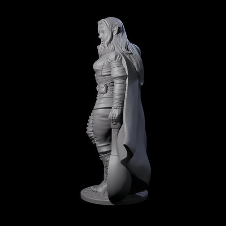 Melodic Elf Bard Miniature for Dungeons and Dragons, Pathfinder or other TTRPGs