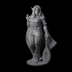 Melodic Elf Bard Miniature for Dungeons and Dragons, Pathfinder or other TTRPGs