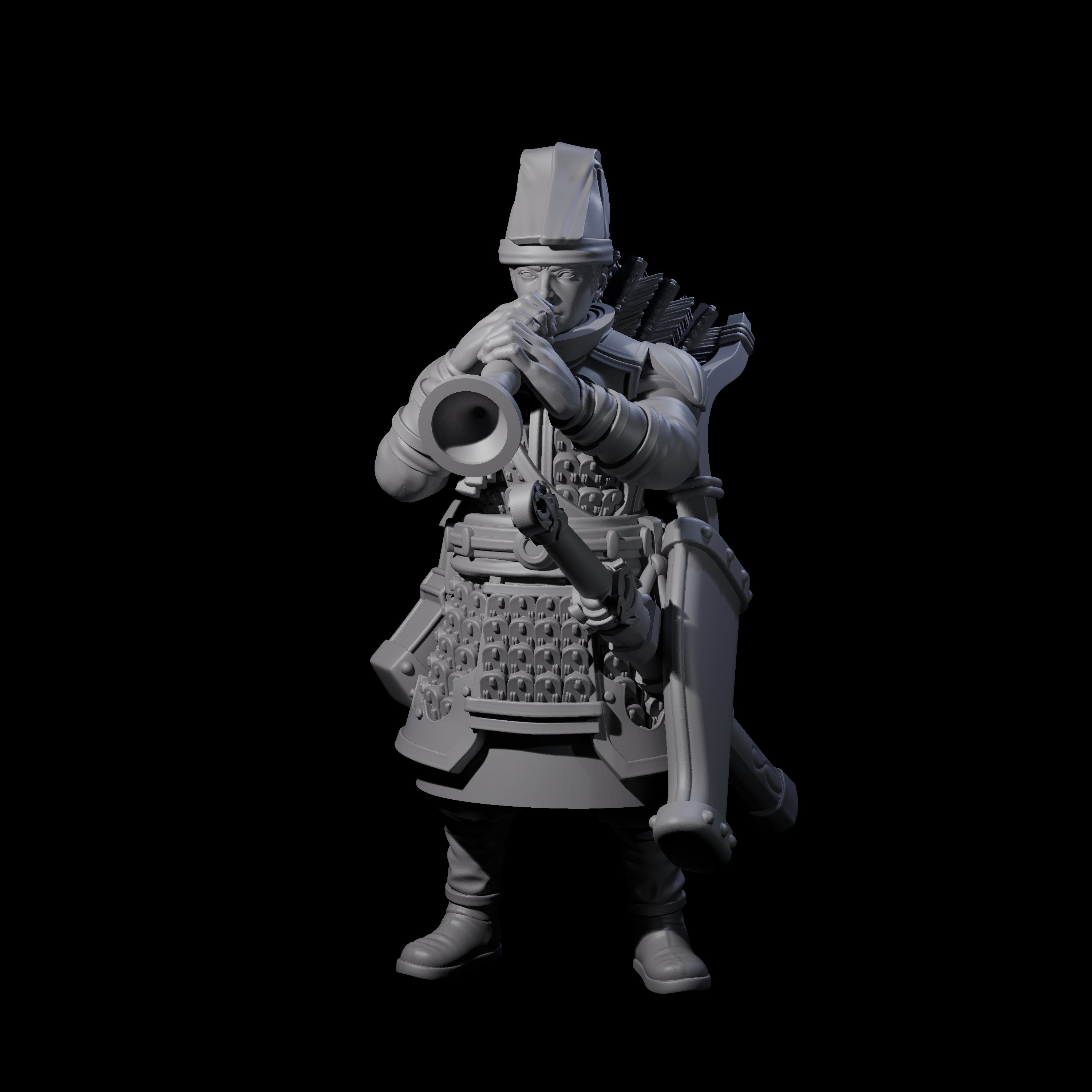 Melodious Human Warrior Musician Miniature for Dungeons and Dragons, Pathfinder or other TTRPGs