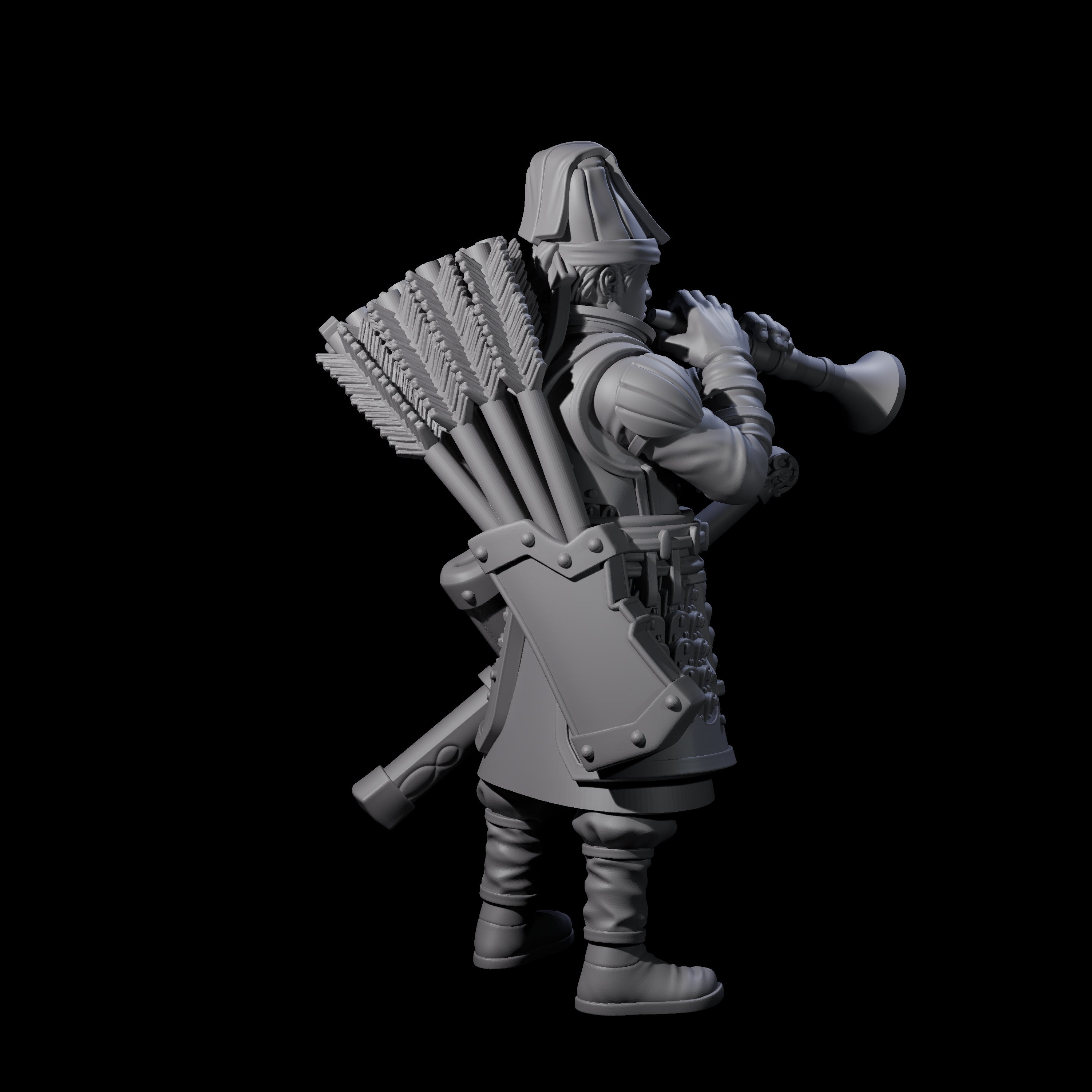 Melodious Human Warrior Musician Miniature for Dungeons and Dragons, Pathfinder or other TTRPGs