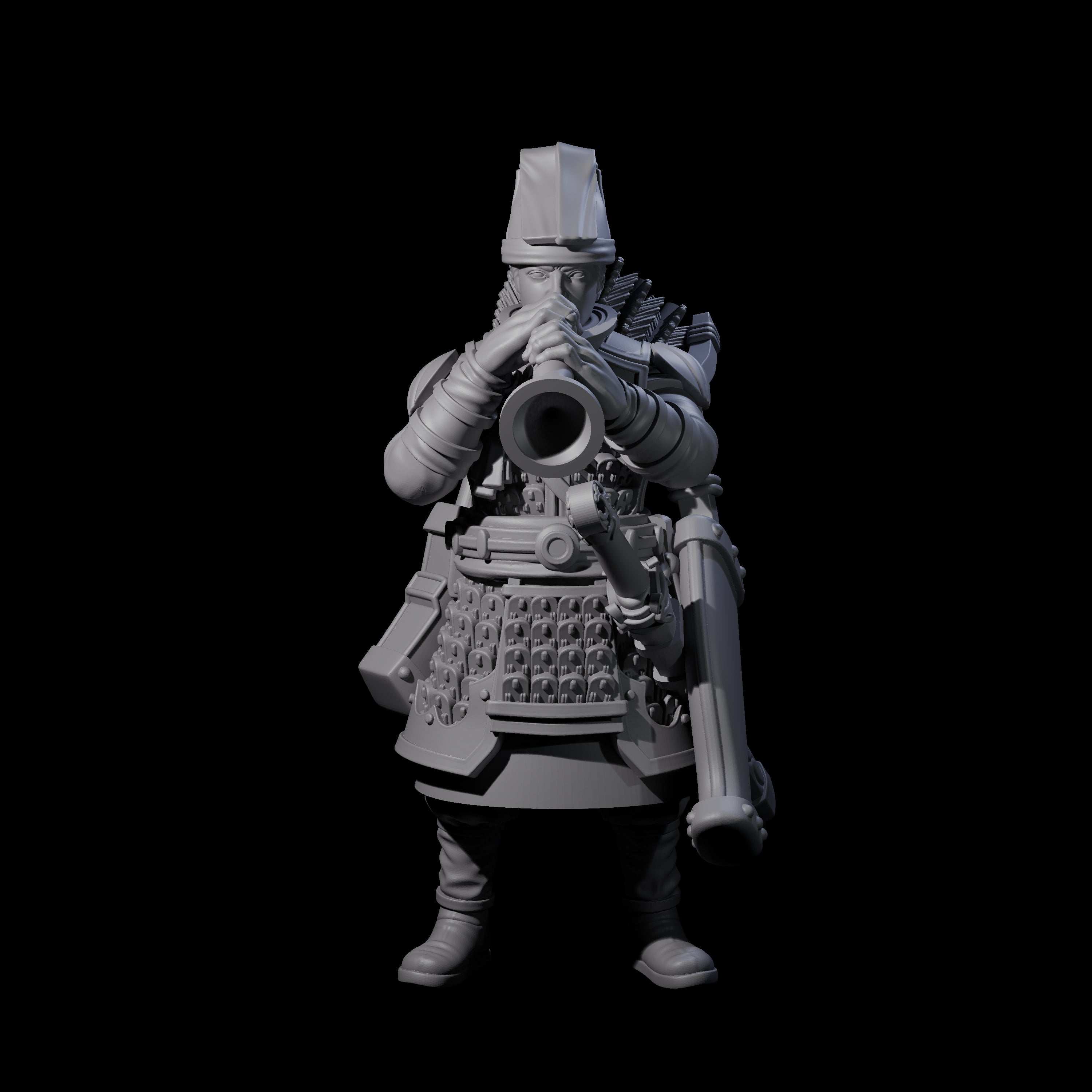 Melodious Human Warrior Musician Miniature for Dungeons and Dragons, Pathfinder or other TTRPGs
