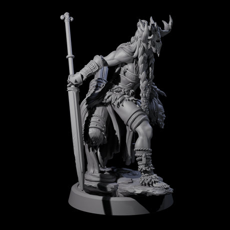Men Slaying Hervor A Miniature for Dungeons and Dragons, Pathfinder or other TTRPGs