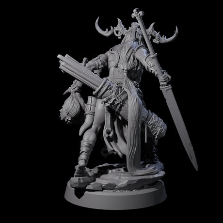 Men Slaying Hervor A Miniature for Dungeons and Dragons, Pathfinder or other TTRPGs