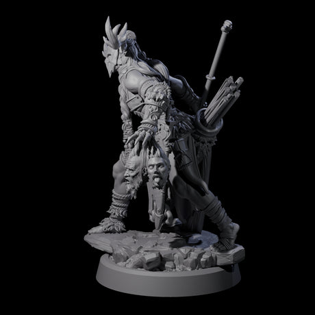 Men Slaying Hervor A Miniature for Dungeons and Dragons, Pathfinder or other TTRPGs