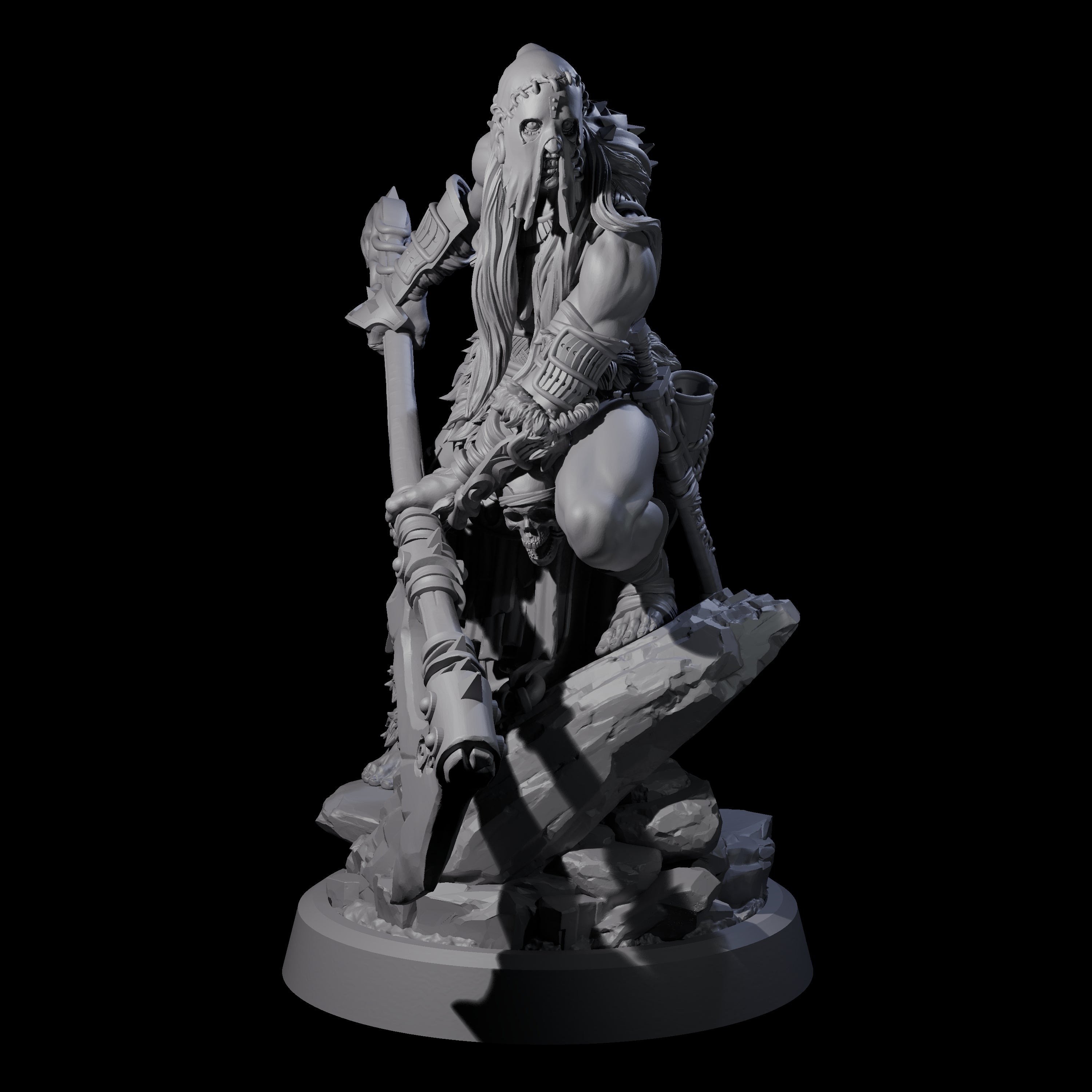 Men Slaying Hervor B Miniature for Dungeons and Dragons, Pathfinder or other TTRPGs