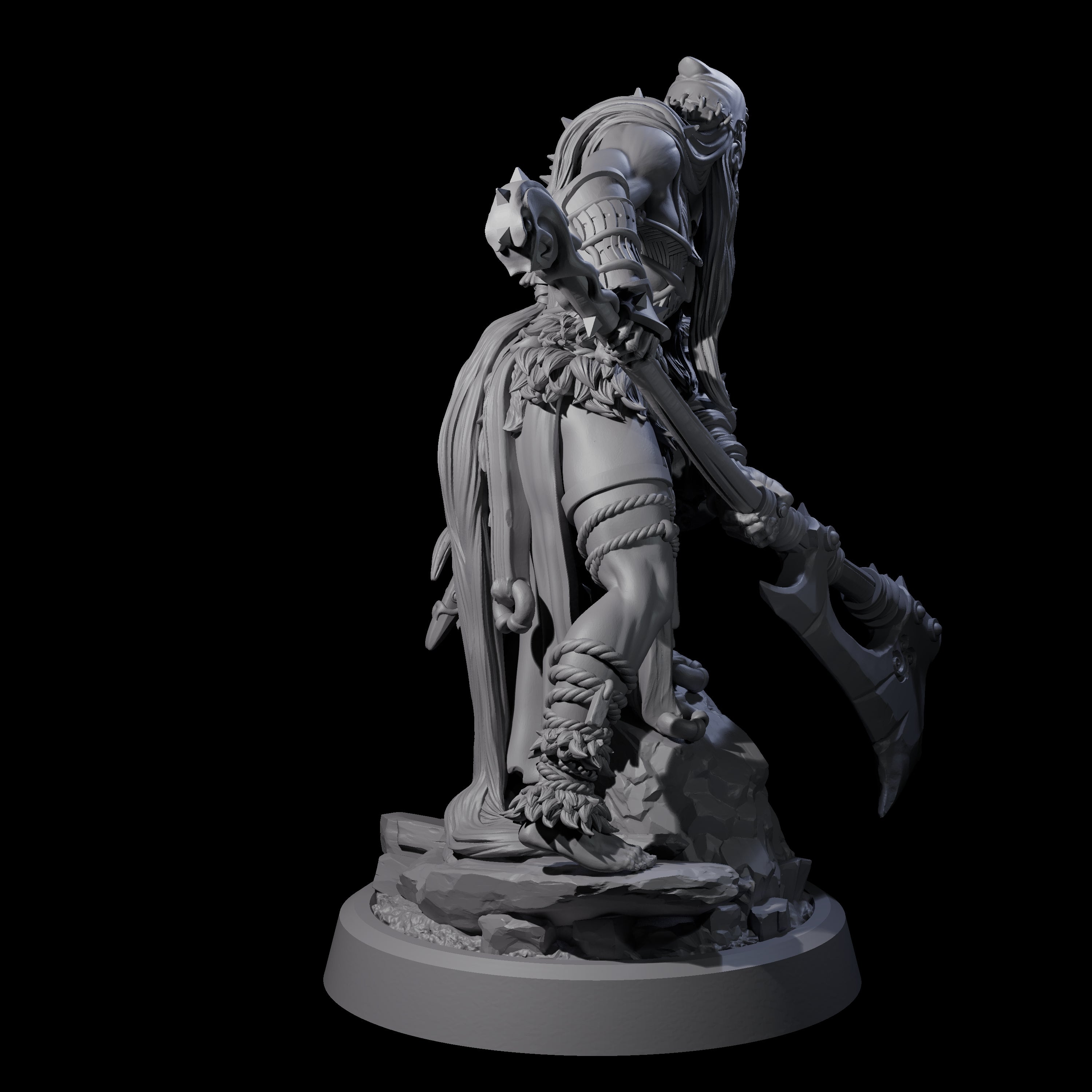 Men Slaying Hervor B Miniature for Dungeons and Dragons, Pathfinder or other TTRPGs