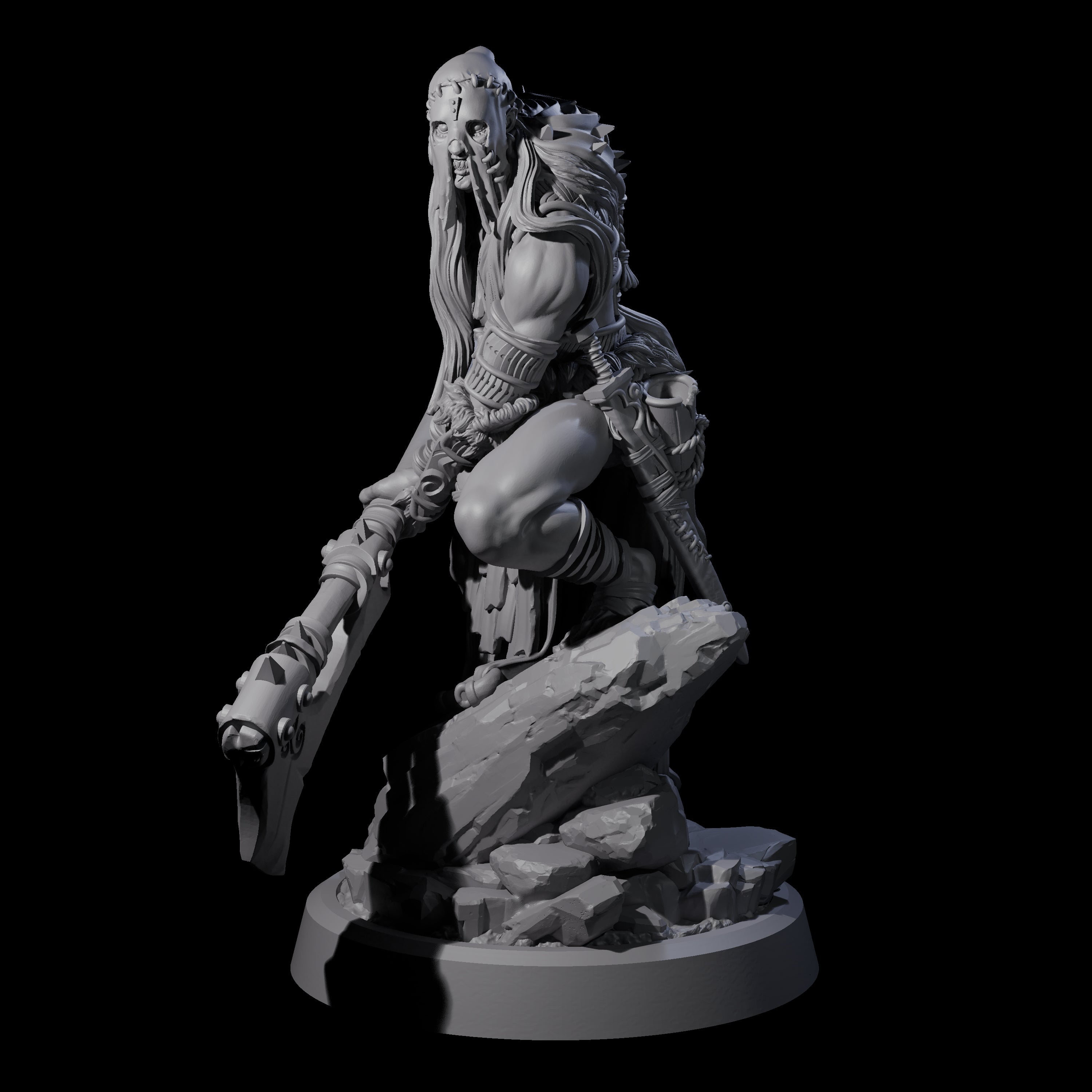 Men Slaying Hervor B Miniature for Dungeons and Dragons, Pathfinder or other TTRPGs