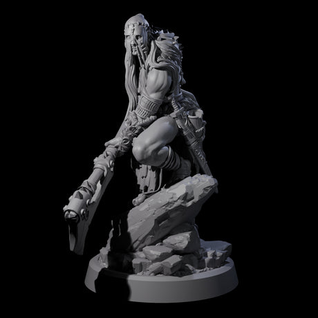 Men Slaying Hervor B Miniature for Dungeons and Dragons, Pathfinder or other TTRPGs
