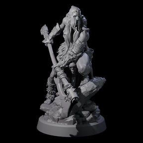 Men Slaying Hervor B Miniature for Dungeons and Dragons, Pathfinder or other TTRPGs