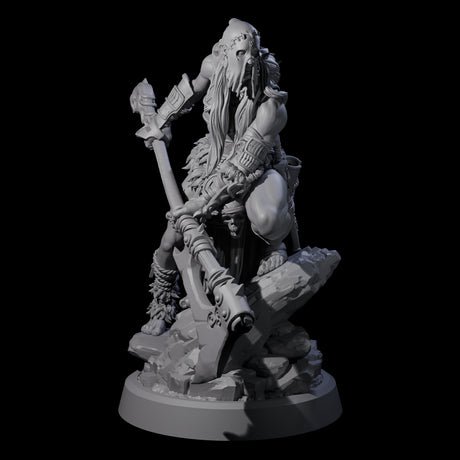 Men Slaying Hervor B Miniature for Dungeons and Dragons, Pathfinder or other TTRPGs