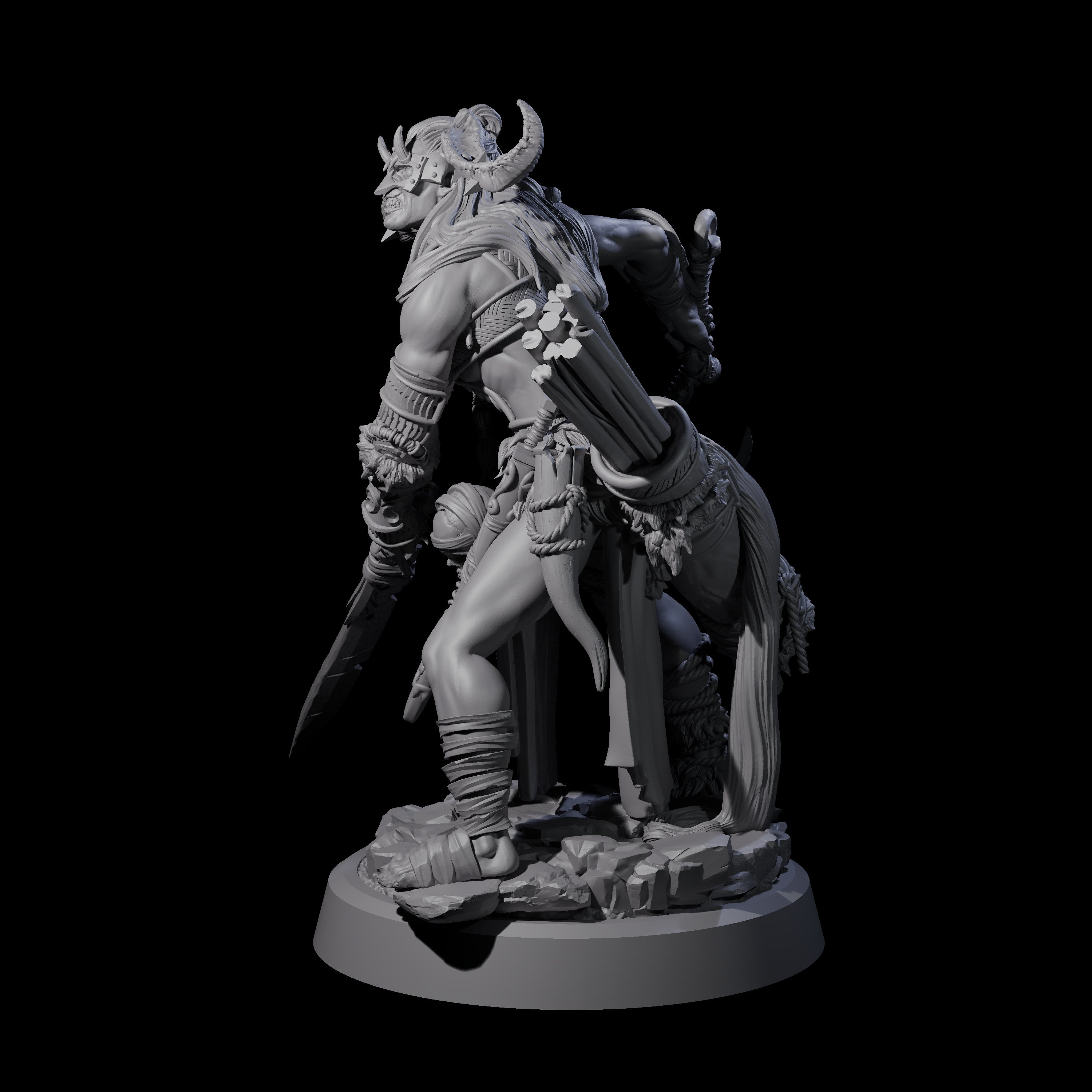 Men Slaying Hervor C Miniature for Dungeons and Dragons, Pathfinder or other TTRPGs