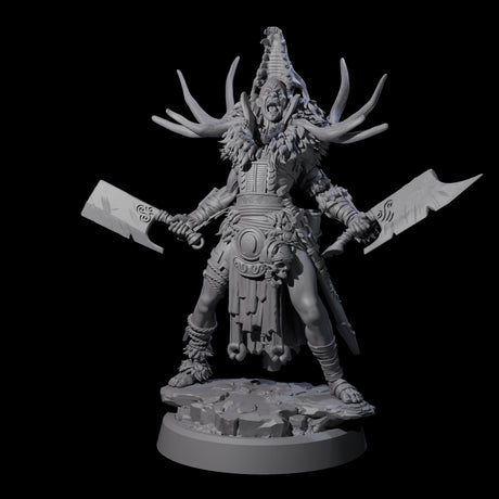 Men Slaying Hervor D Miniature for Dungeons and Dragons, Pathfinder or other TTRPGs