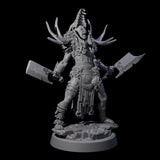 Men Slaying Hervor D Miniature for Dungeons and Dragons, Pathfinder or other TTRPGs