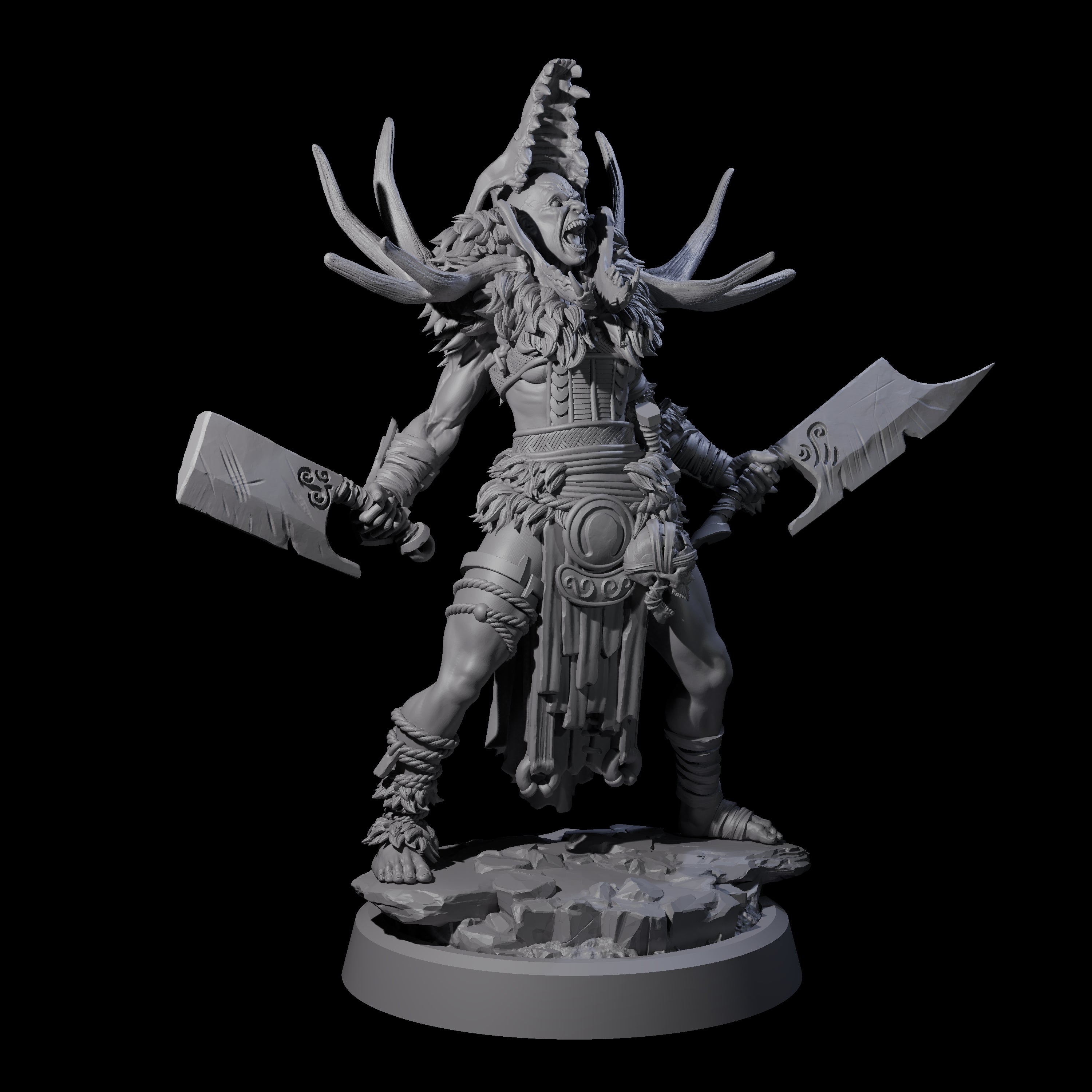 Men Slaying Hervor D Miniature for Dungeons and Dragons, Pathfinder or other TTRPGs