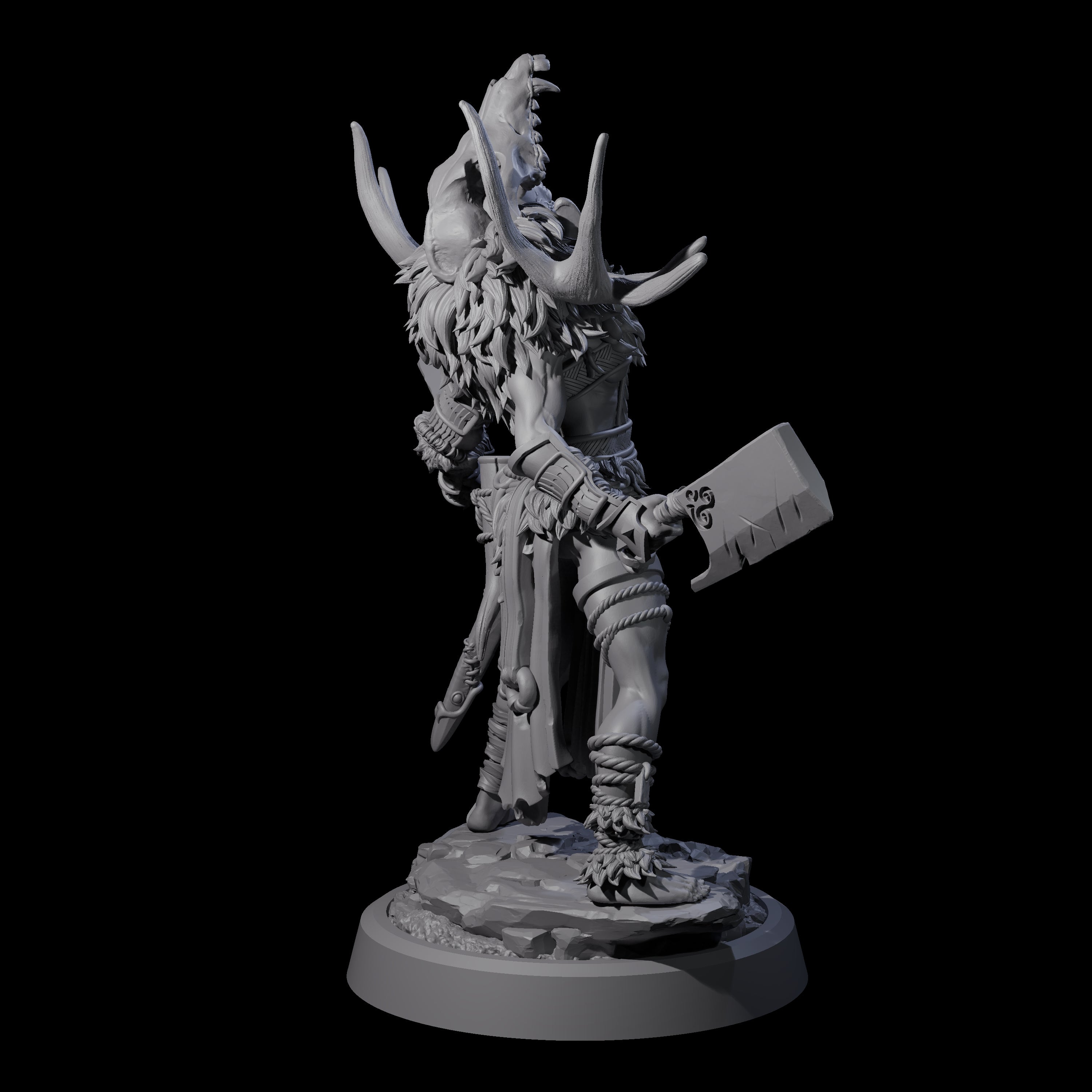 Men Slaying Hervor D Miniature for Dungeons and Dragons, Pathfinder or other TTRPGs