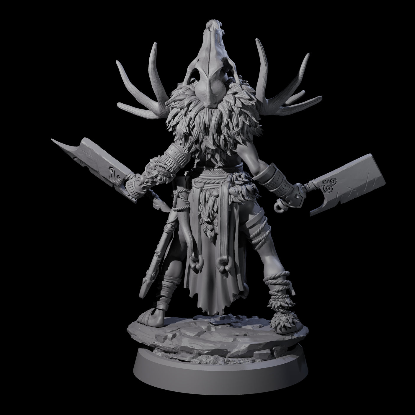 Men Slaying Hervor D Miniature for Dungeons and Dragons, Pathfinder or other TTRPGs