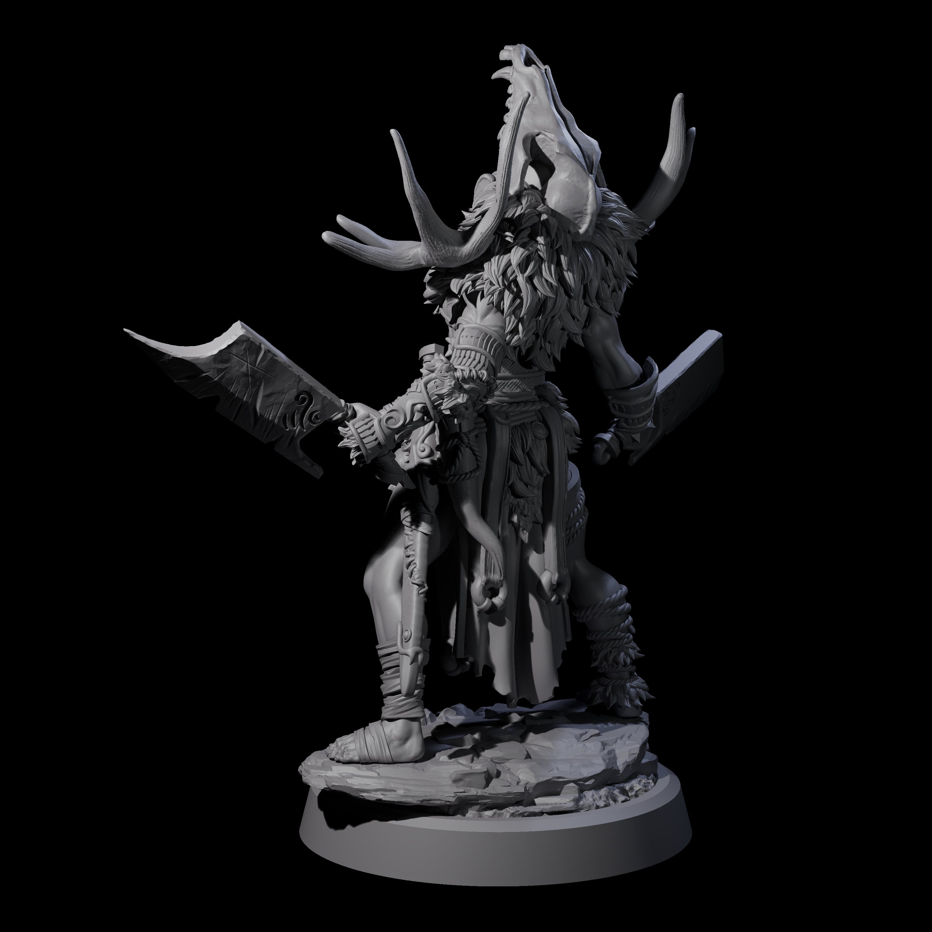 Men Slaying Hervor D Miniature for Dungeons and Dragons, Pathfinder or other TTRPGs