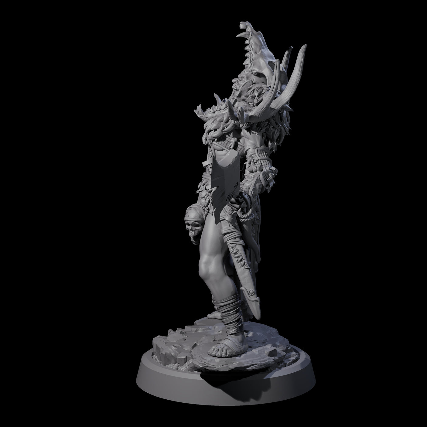 Men Slaying Hervor D Miniature for Dungeons and Dragons, Pathfinder or other TTRPGs