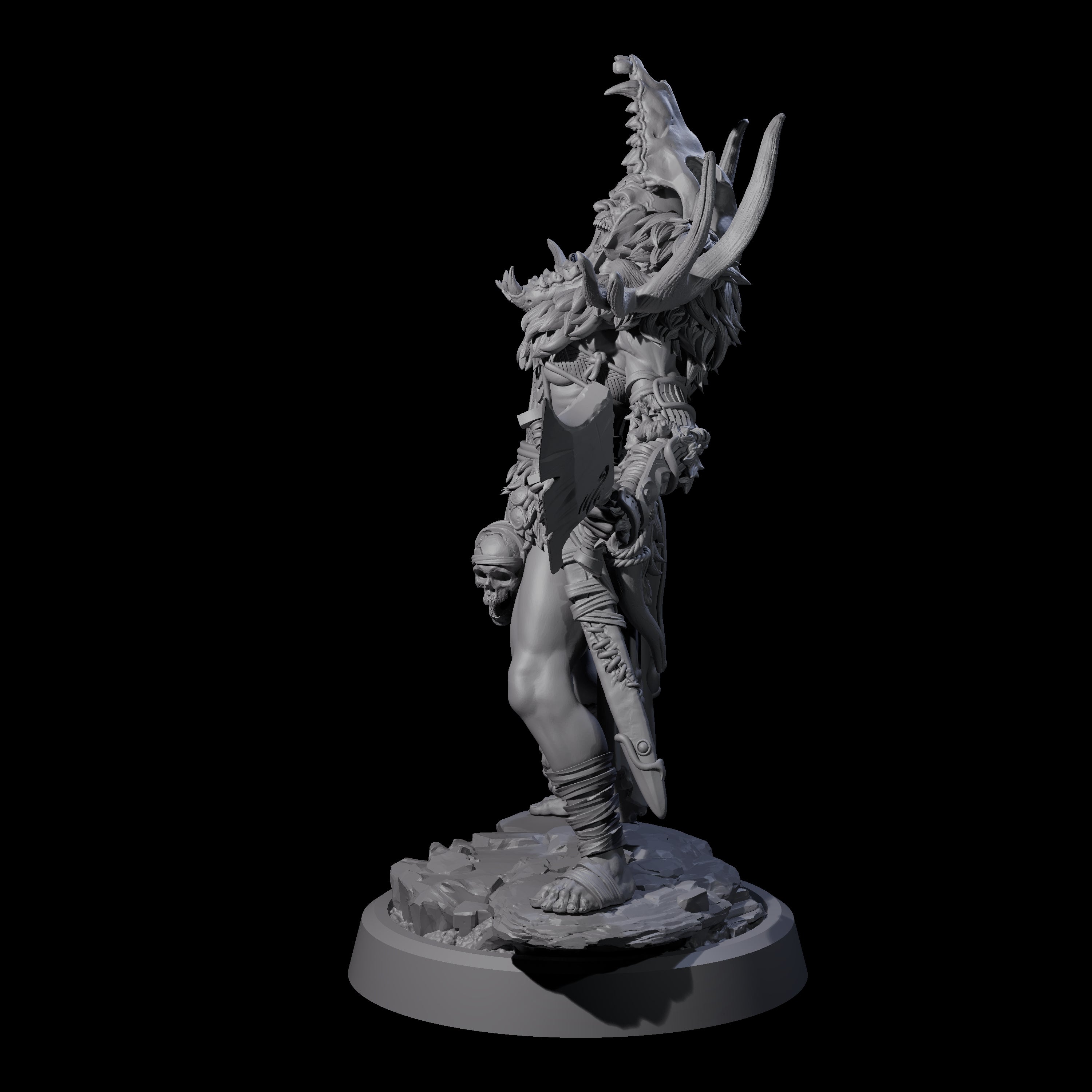 Men Slaying Hervor D Miniature for Dungeons and Dragons, Pathfinder or other TTRPGs