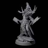 Men Slaying Hervor D Miniature for Dungeons and Dragons, Pathfinder or other TTRPGs