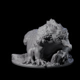 Menacing Basilisk Monstrosity Miniature for Dungeons and Dragons, Pathfinder or other TTRPGs