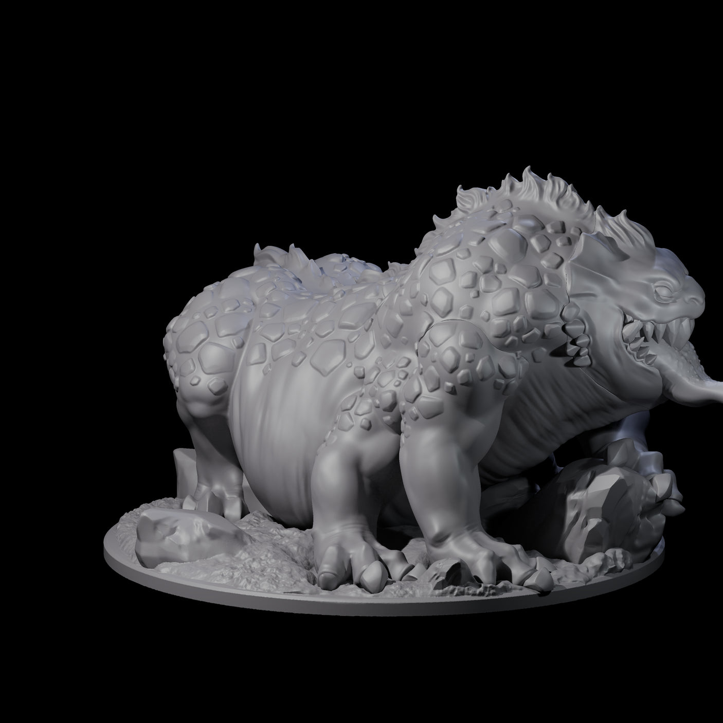Menacing Basilisk Monstrosity Miniature for Dungeons and Dragons, Pathfinder or other TTRPGs