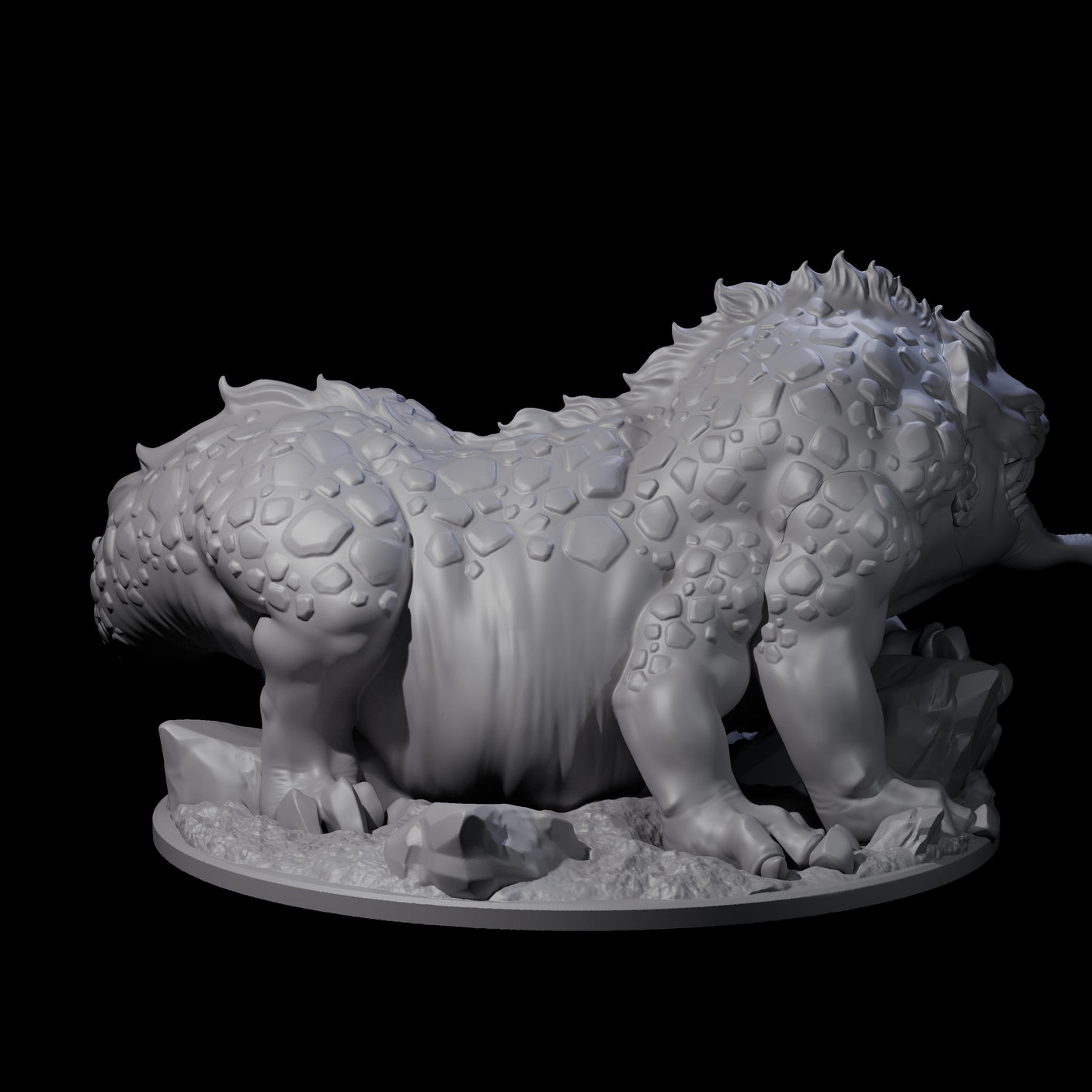 Menacing Basilisk Monstrosity Miniature for Dungeons and Dragons, Pathfinder or other TTRPGs